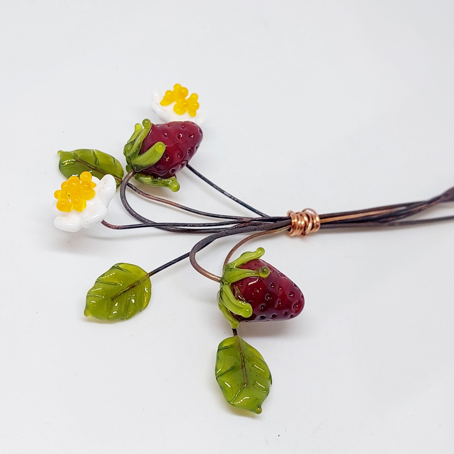 Glass Art - Wild Strawberry "Specialised" Bouquet