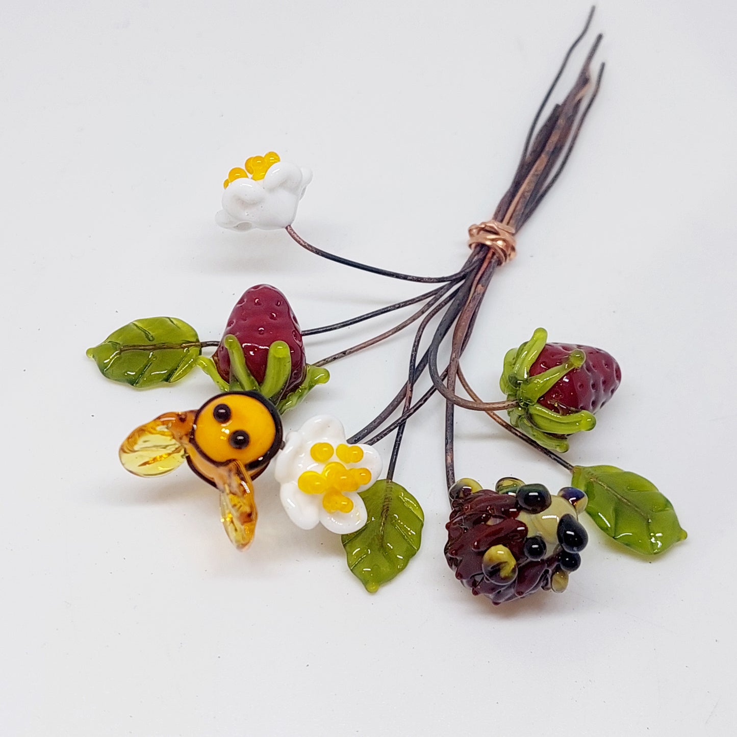 Glass Art - Strawberry Garden "Specialised" Bouquet