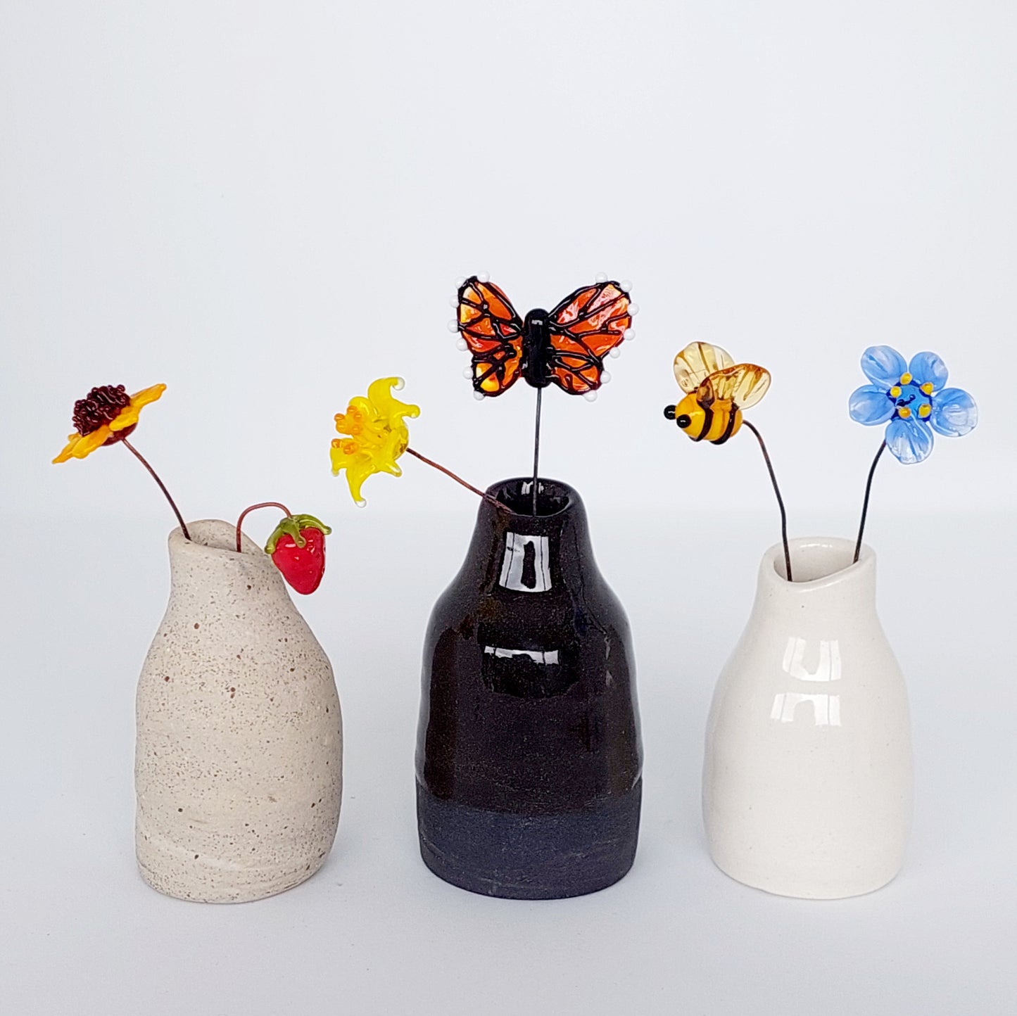 NEW!! Glass Art - Locally Made Ceramic Vases TALL