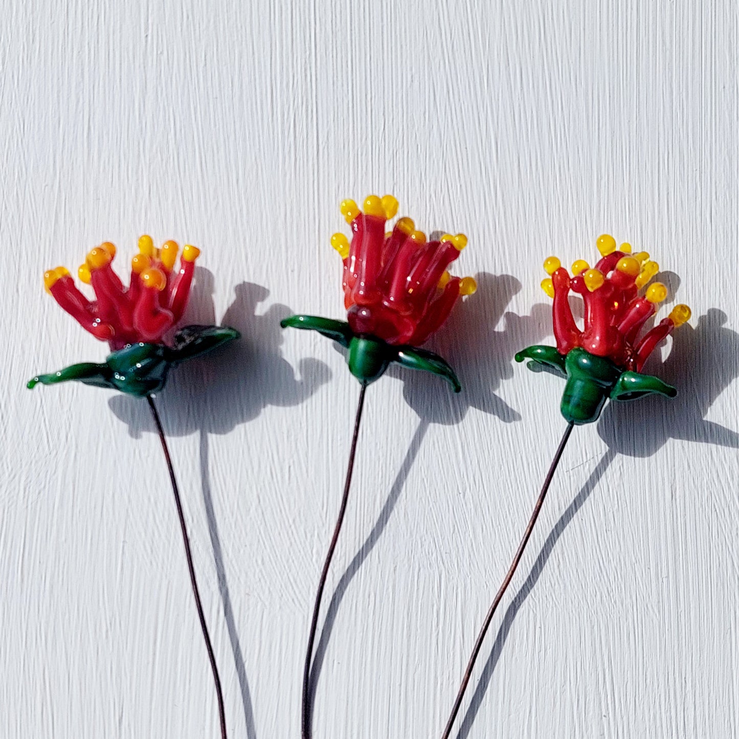 Glass Art - Native Flora: Pohutukawa