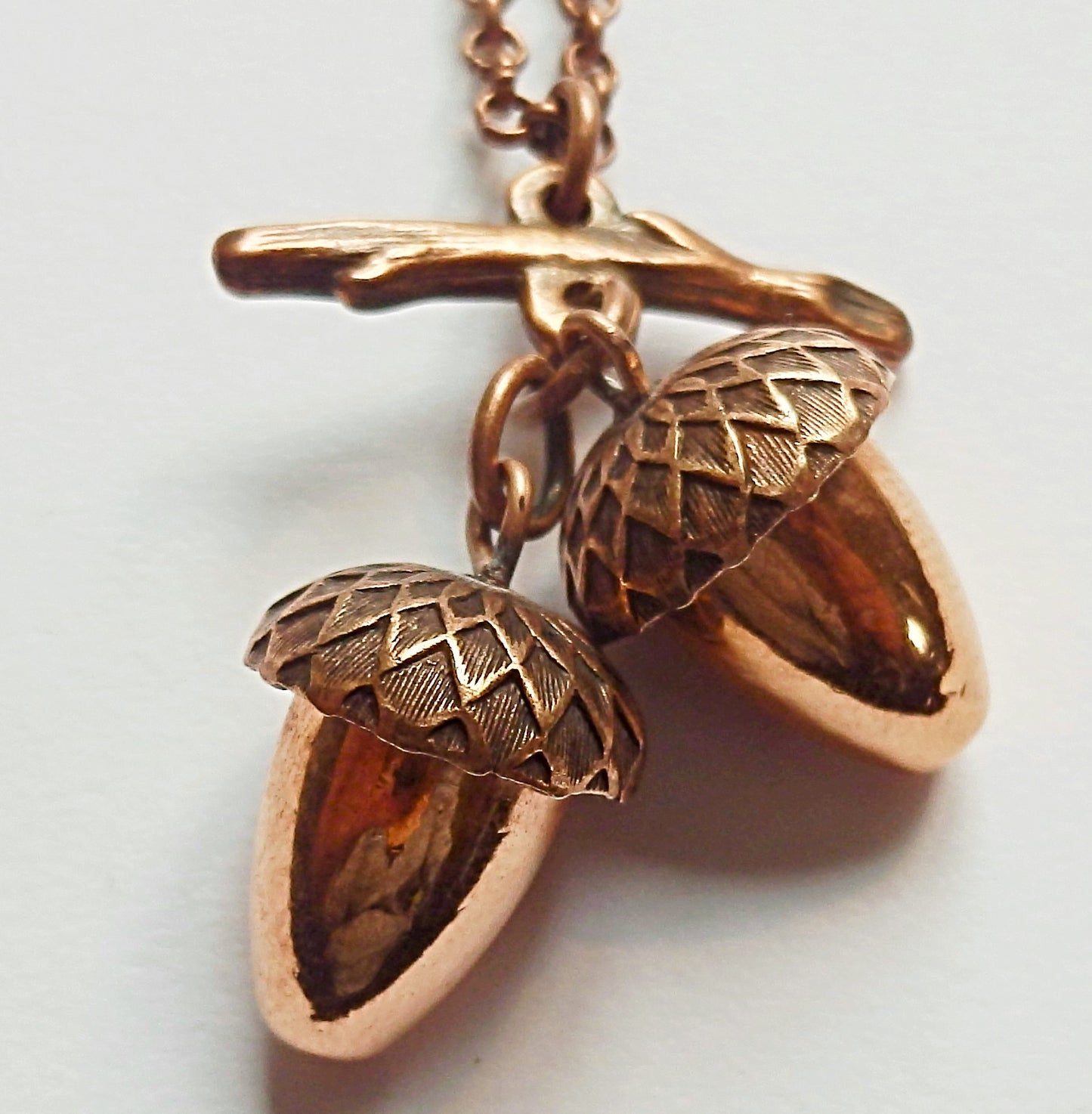 Copperhead Acorn Duo Necklace