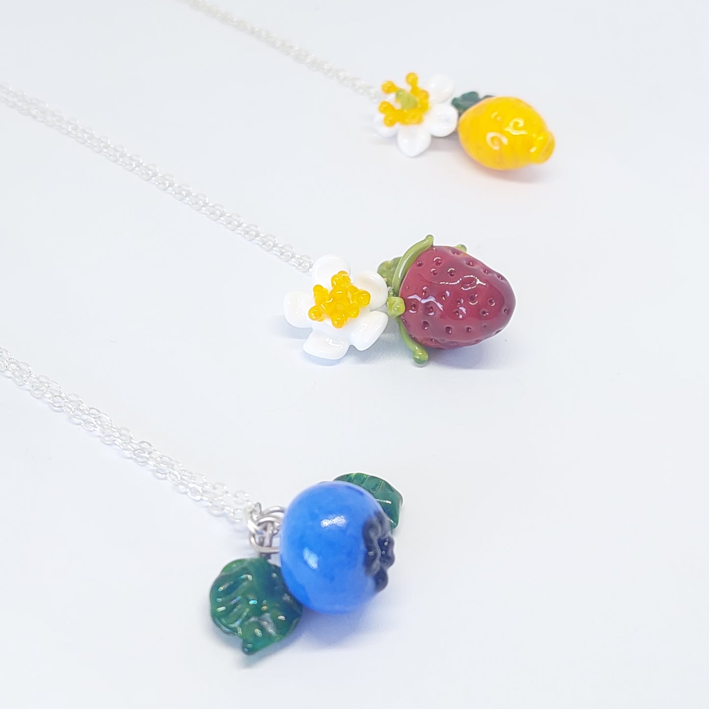 Glass Art - Blueberry Earrings