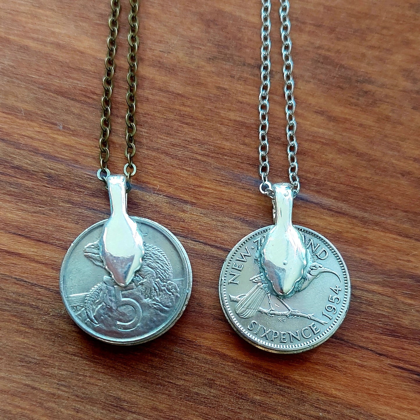 NEW!! Re-minted: Domed Border Coin Pendants - three to choose from