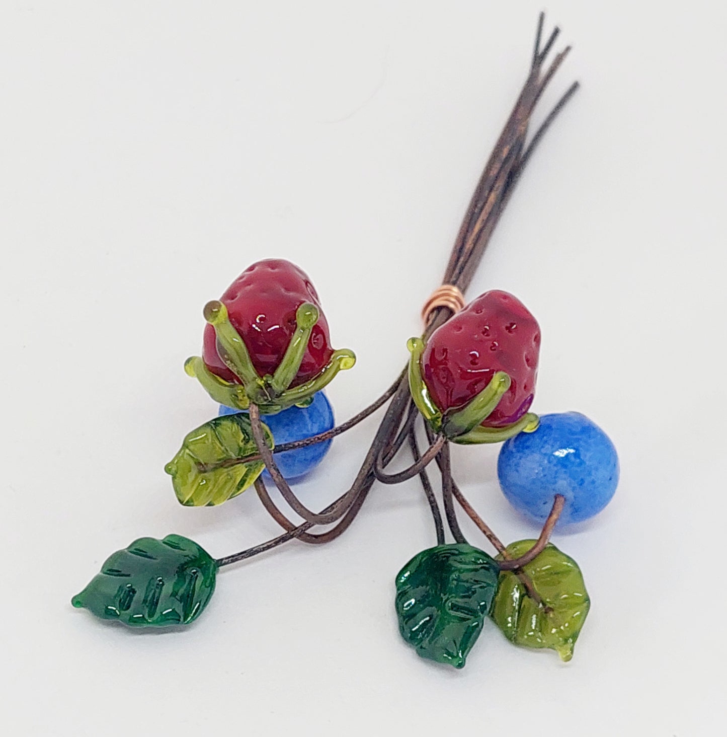 Glass Art - Wild Berry Bouquet