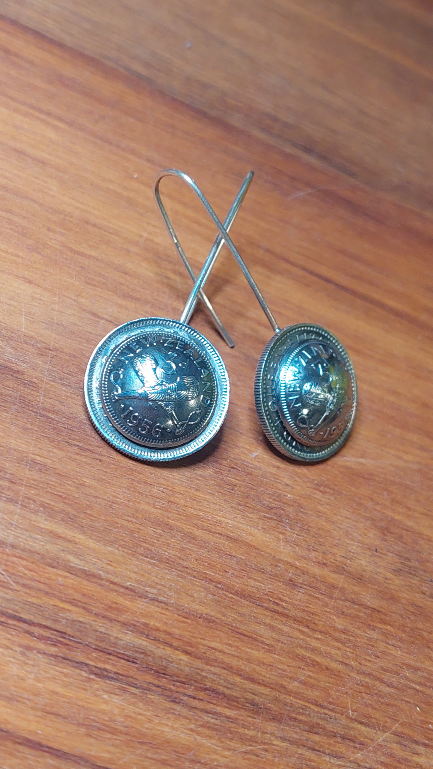 NEW!! Re-minted: Domed Border Coin Earrings