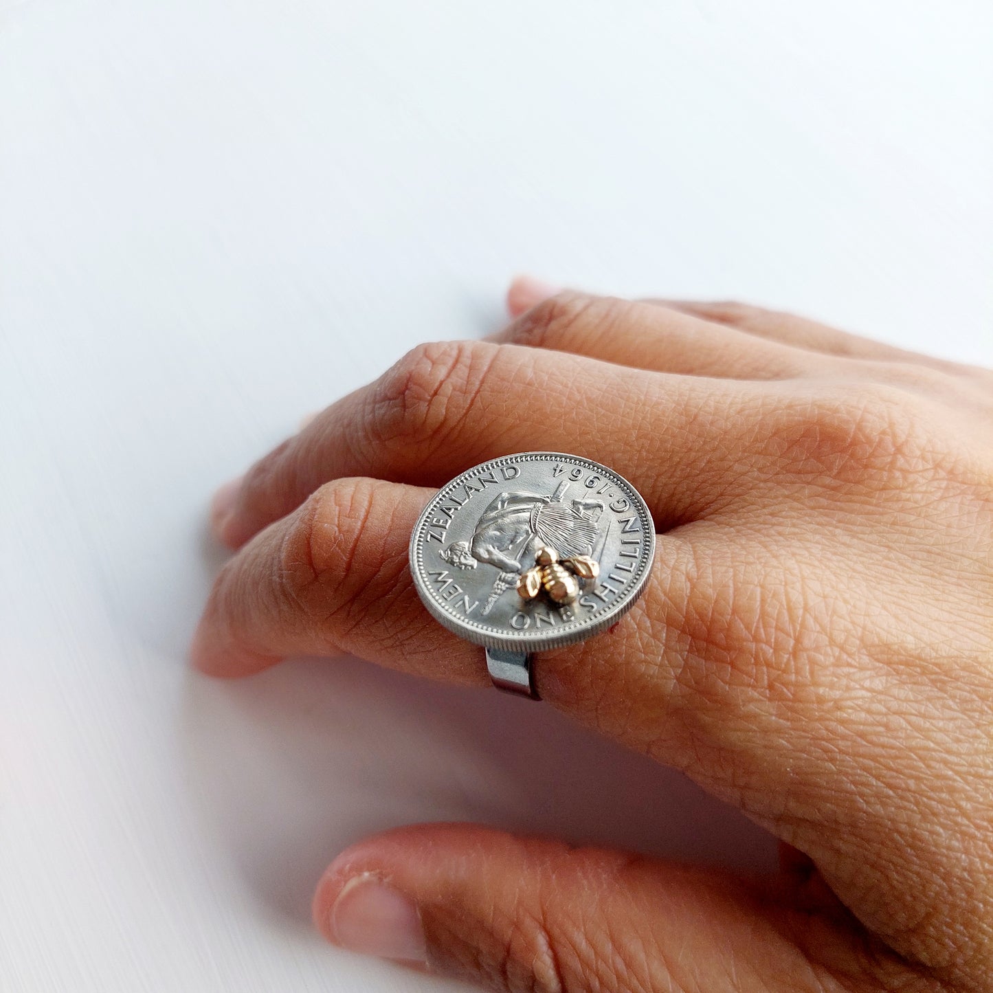 Re-minted Mixed Metal Coin Rings