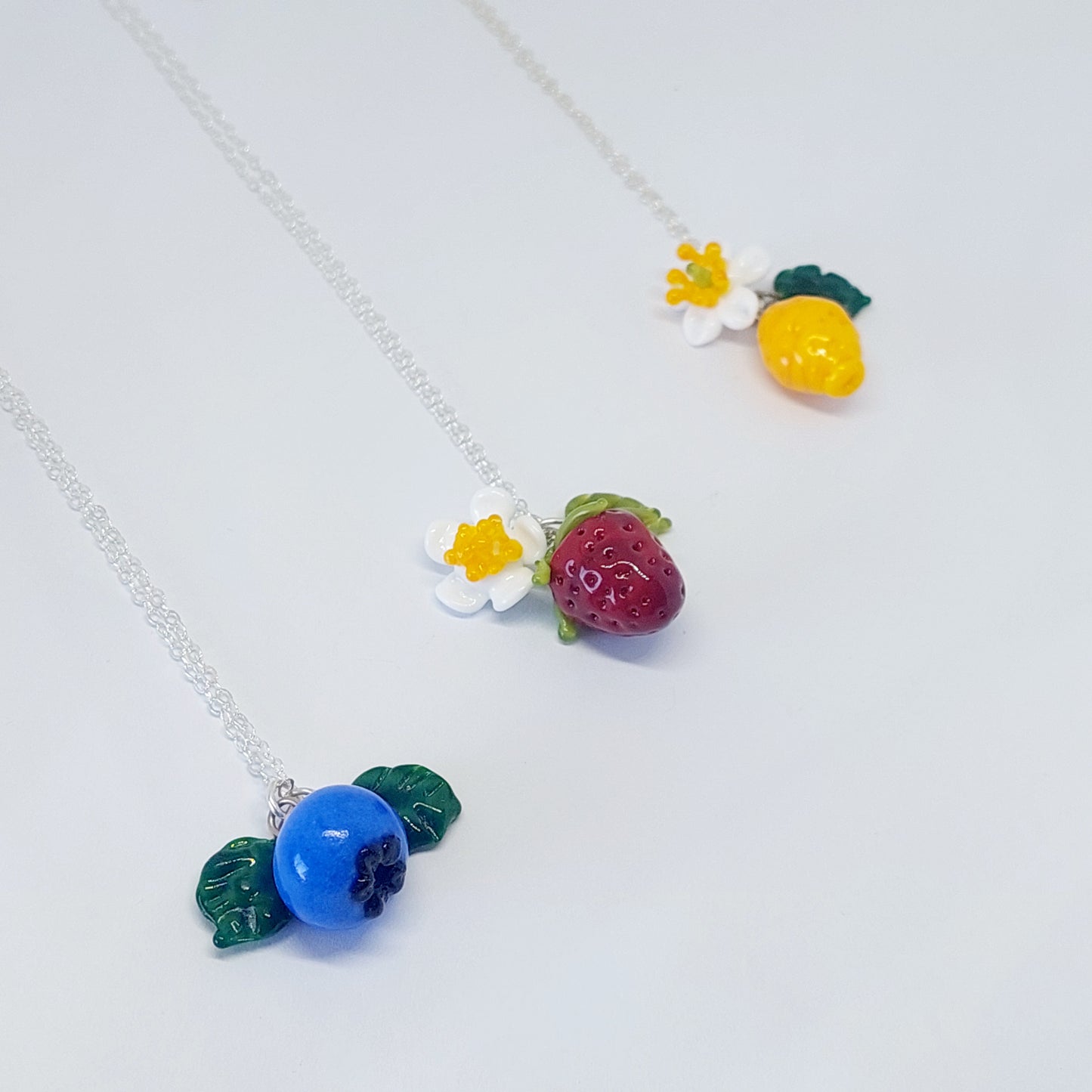 Glass Art - Strawberry Earrings