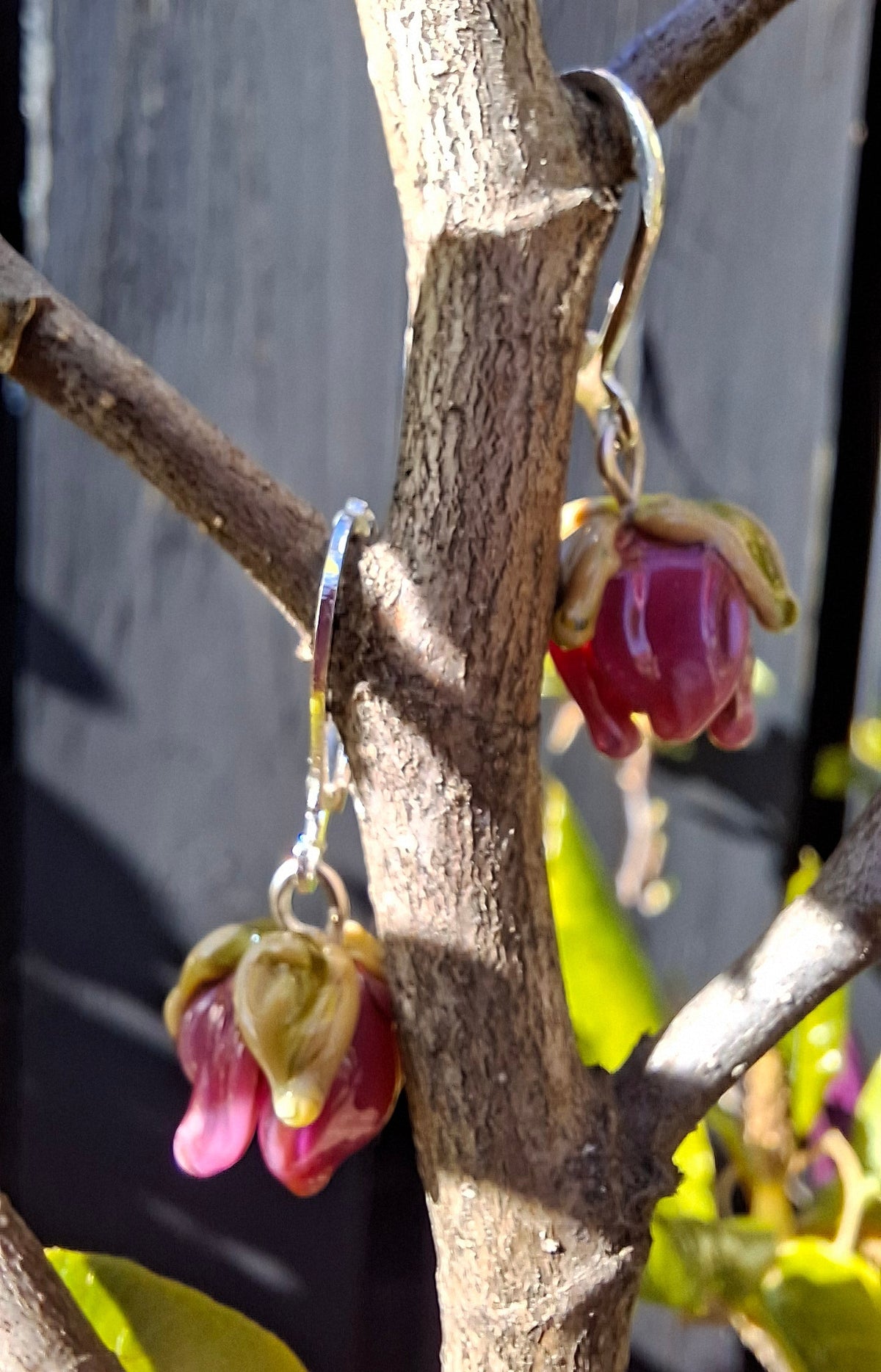 NEW! Glass Art - Spring Vintage Bud Earrings