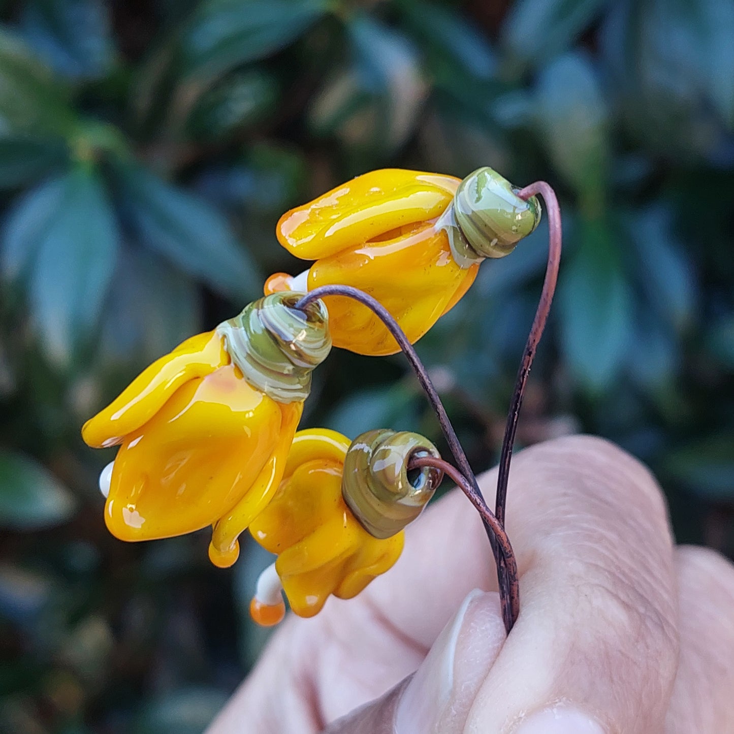 Glass Art - Native Flora: Kowhai