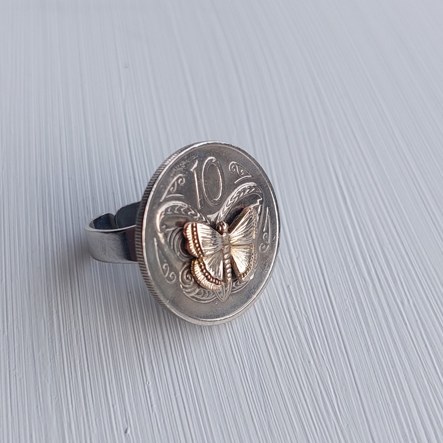 Re-minted Mixed Metal Coin Rings