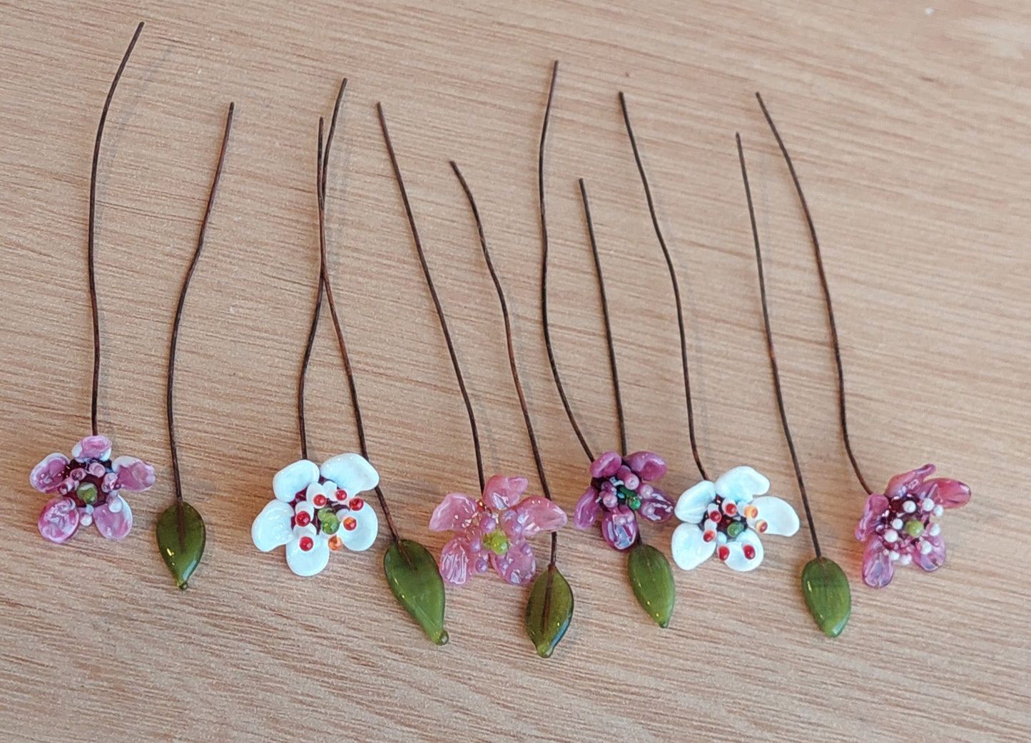 Glass Art - Native Flora: Manuka Single Stems