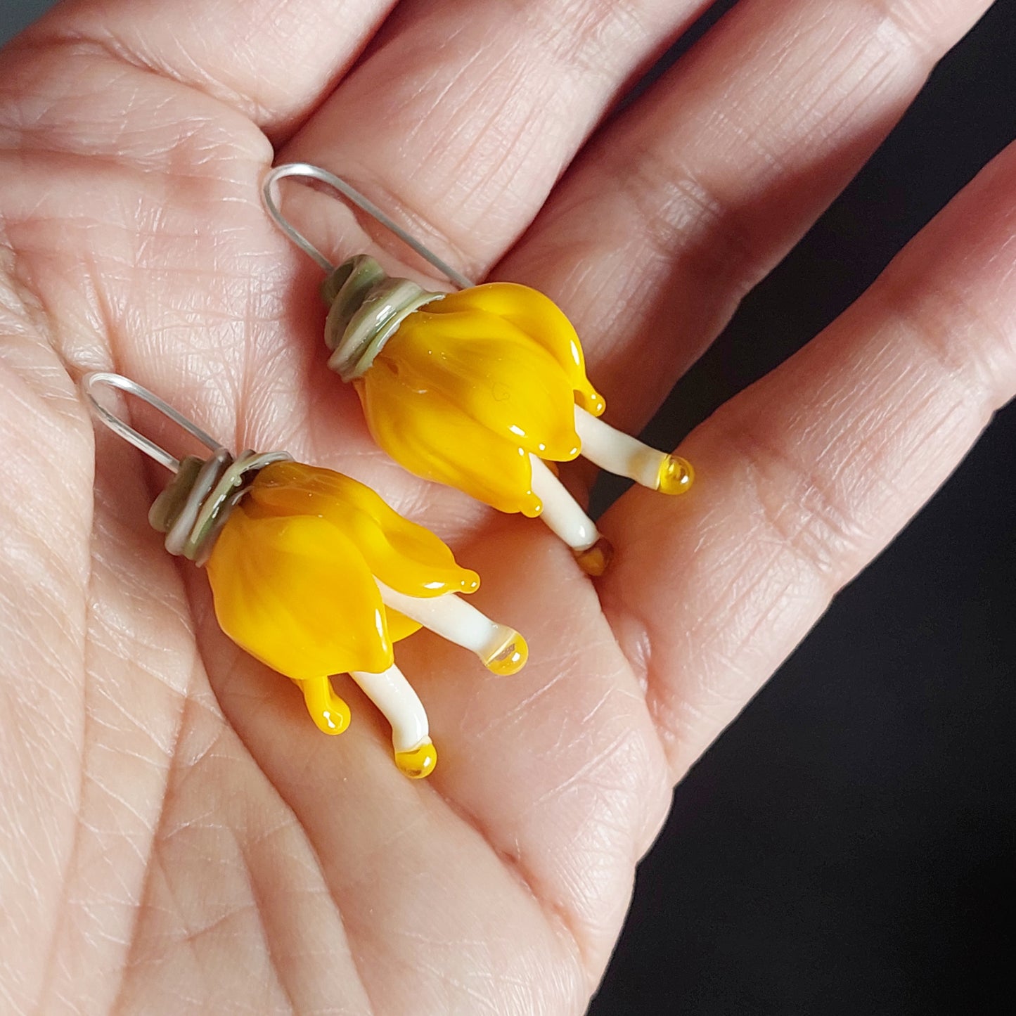 Glass Art: Kowhai Earrings