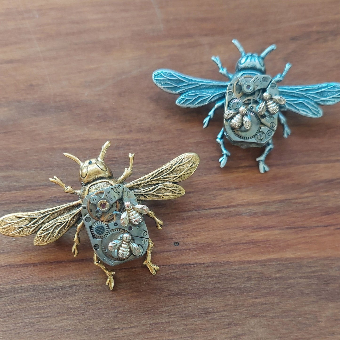 NEW!! Large Honeybee Timepiece Brooch