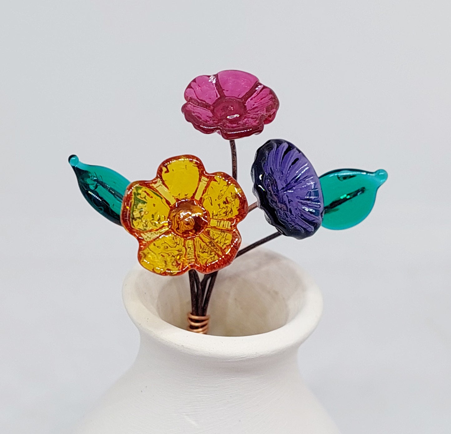 BESTSELLER! Glass Art - Tiny Bouquets - Jewelled Garden