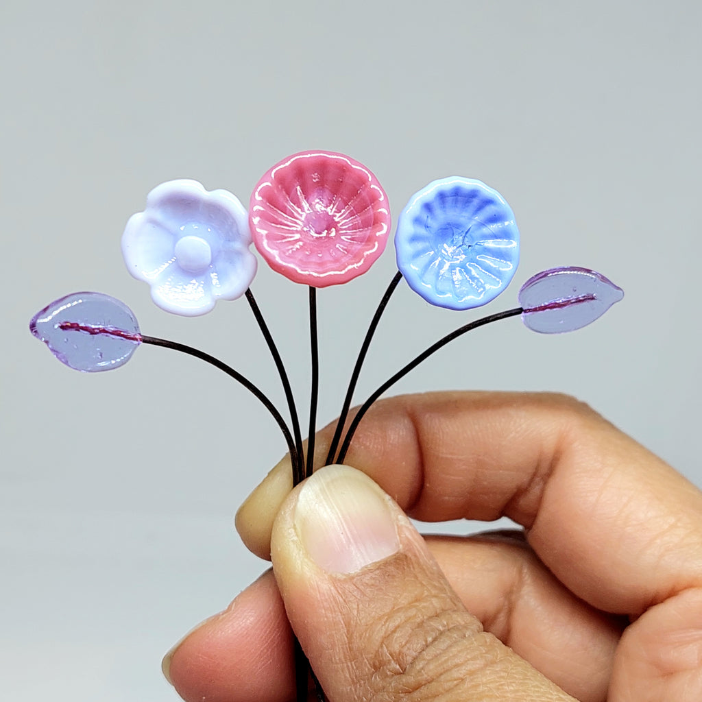 Glass Art - Tiny Sweetheart Bouquet