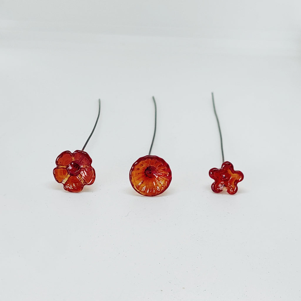 LW single flowers - Flame Red - Wholesale