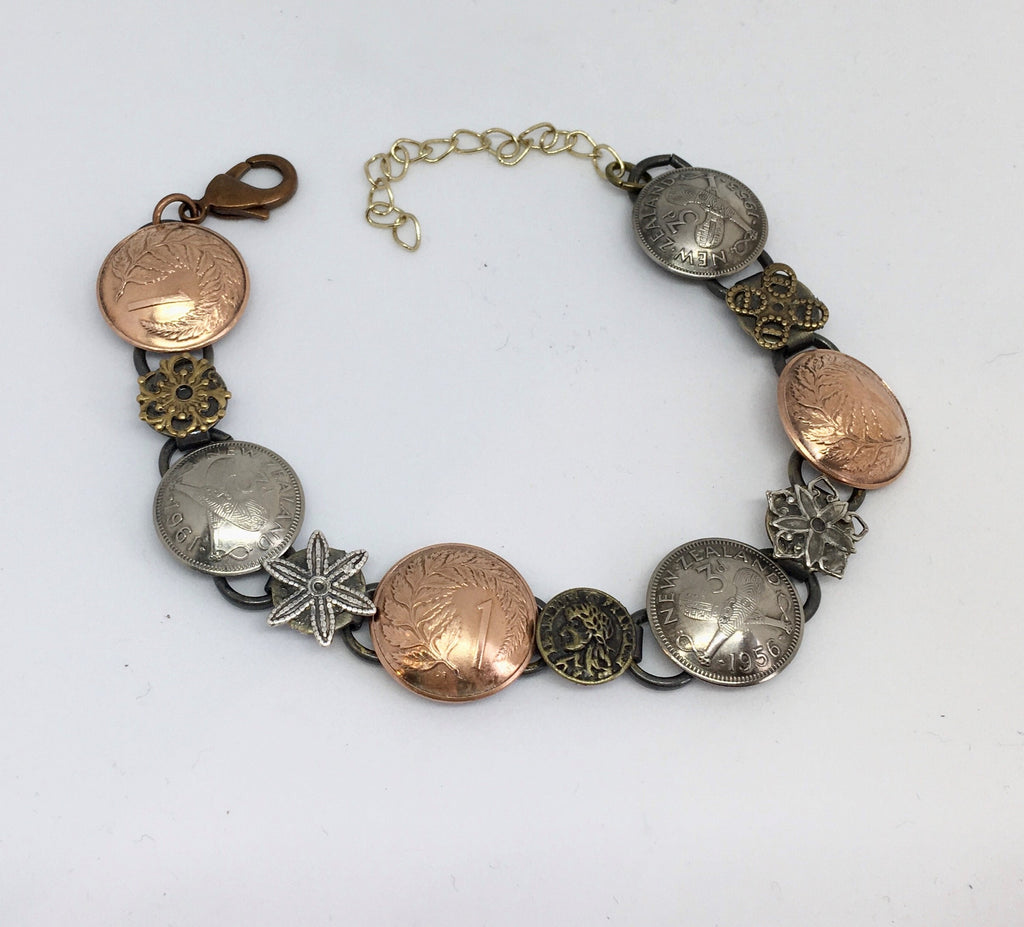*Re-Minted: Mixed Metal NZ Coin Bracelet