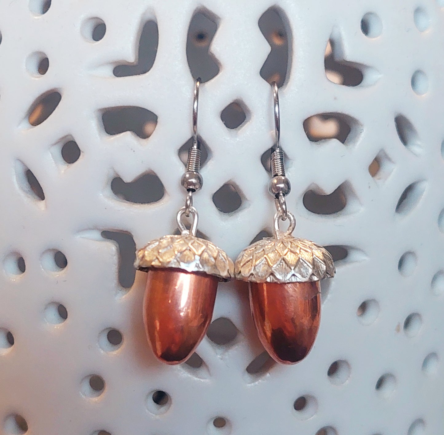 Copperhead Acorn Earrings