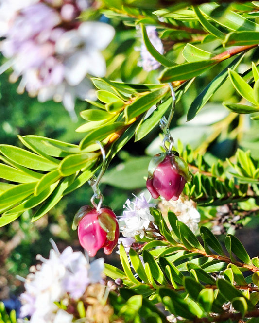 NEW! Glass Art - Kōanga/ Spring Vintage Bud Earrings - two colours