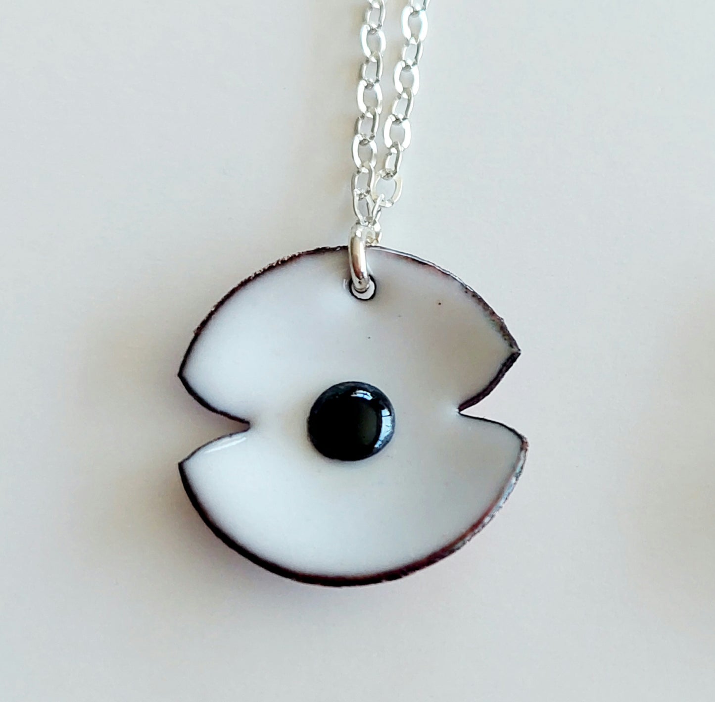 Anzac Enamel Poppy Pendant - Small (choose from three colours)