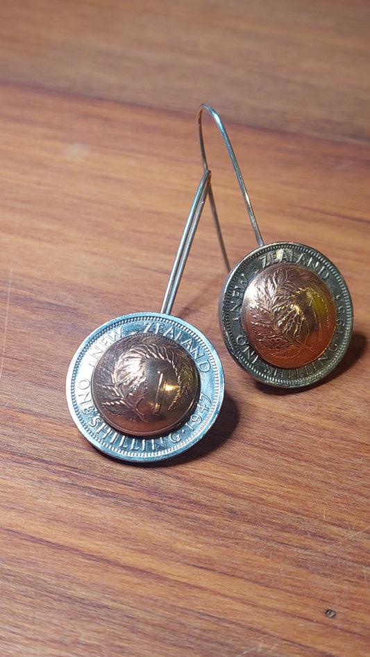 NEW!! Re-minted: Domed Border Coin Earrings