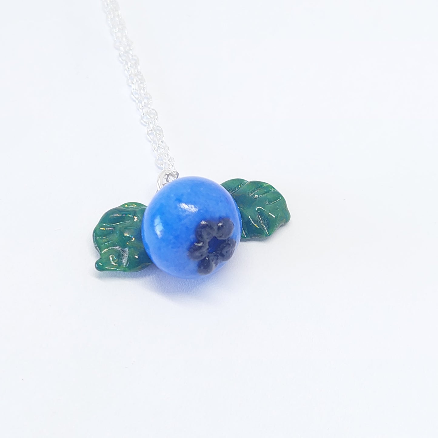 NEW!! Glass Art - Large Blueberry Necklace
