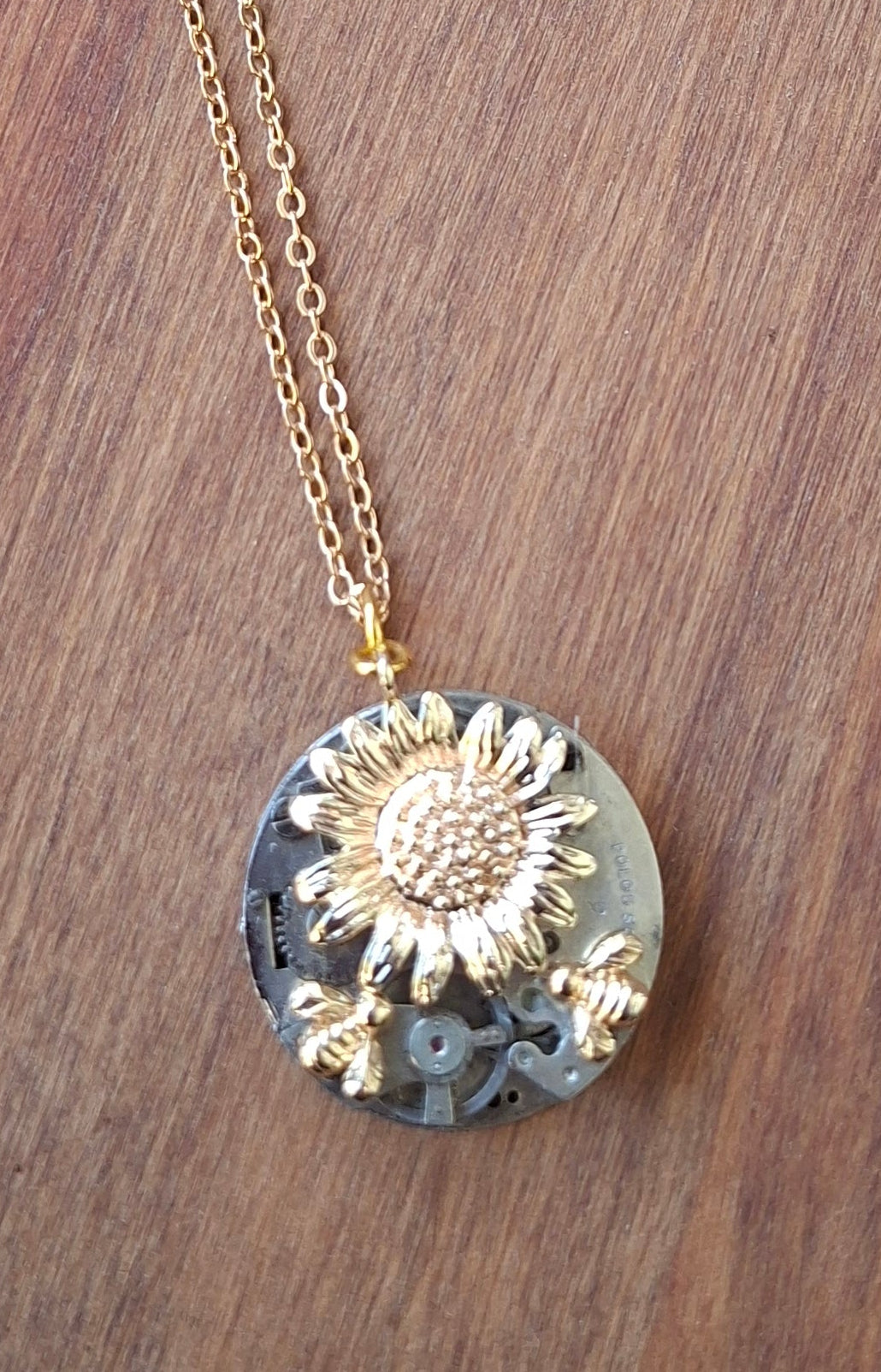 NEW! Golden Garden small timepiece pendant