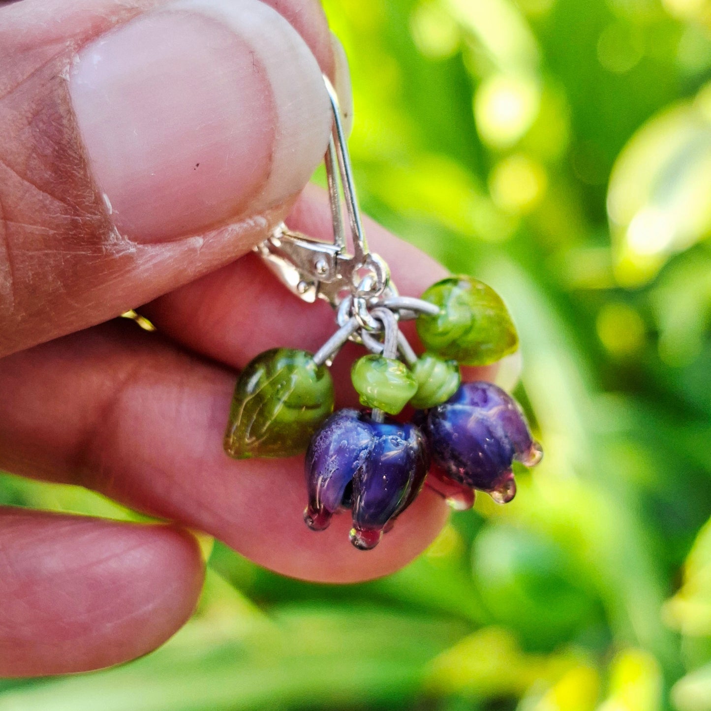NEW! Glass Art Tiny bud earrings - Six Colours