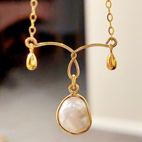 Natural Gemstones - Timeless Pearl Treasured Necklace