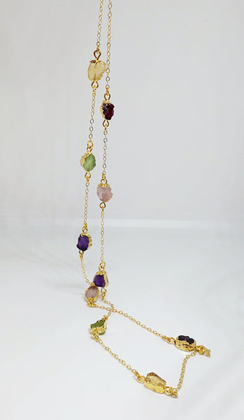 ND Timeless Classic Multistone Necklace - Gold - Wholesale