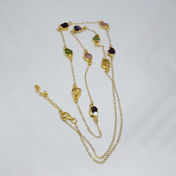 ND Timeless Classic Multistone Necklace - Gold - Wholesale