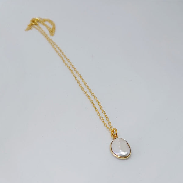 Natural Gemstones Timeless Simple Pearl Pendant