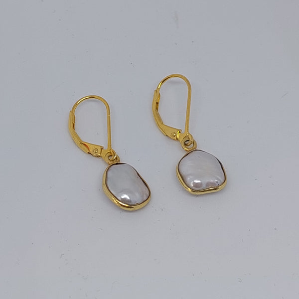 Natural Gemstones Timeless Pearl Drop Earrings
