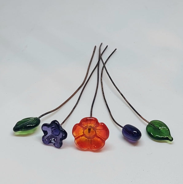 Glass Art - Tiny Bouquets - Night Garden
