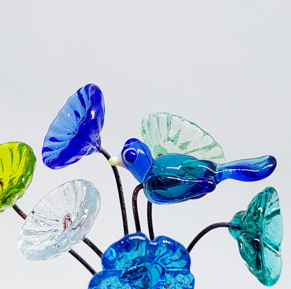 Glass Art - Mini Glass Kereru (NZ Wood Pigeon)