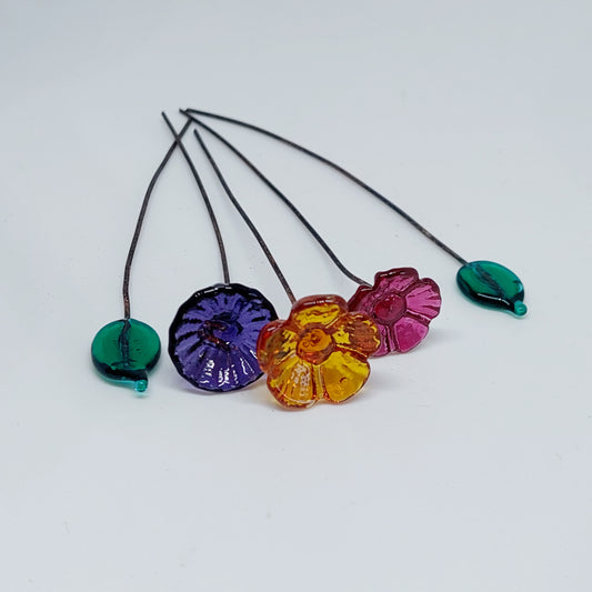 BESTSELLER! Glass Art - Tiny Bouquets - Jewelled Garden