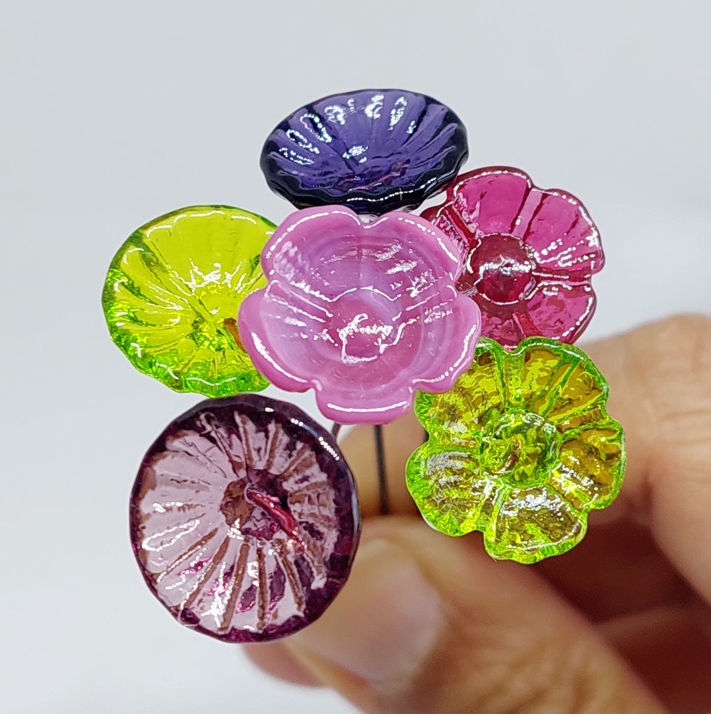 Glass Art - Mini Flower Bouquet - Passion