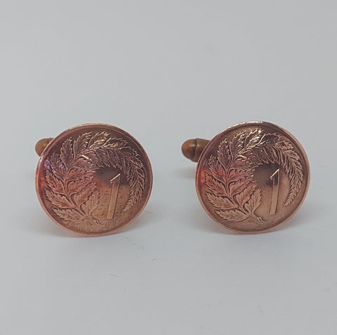 *Re-minted: Copper one cent cufflinks