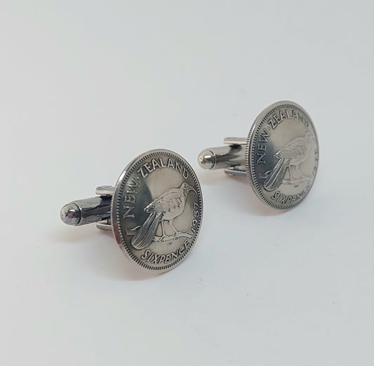 Bestseller! *Re-minted: Silver sixpence cufflinks