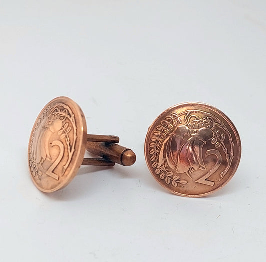 *Re-minted: Copper two cent cufflinks