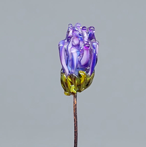 Glass Art - Spring Mini Flowers - Lavender