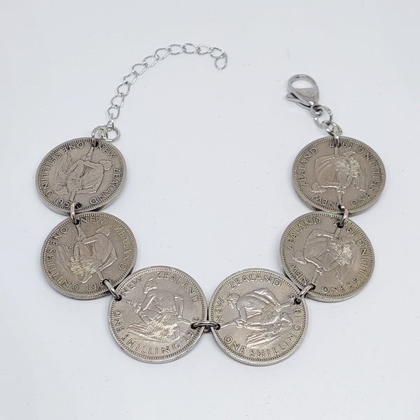 Re-minted Reversible Stacked Coin Bracelet
