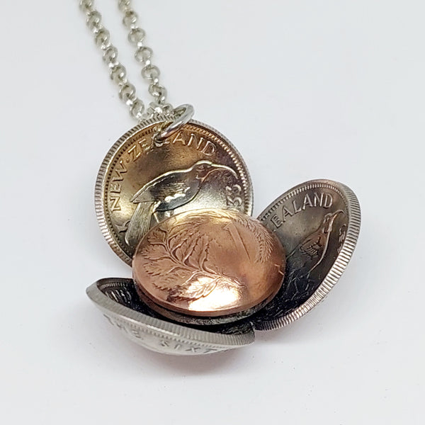 Re-minted Anzac Poppy Pendant - Mixed Metal