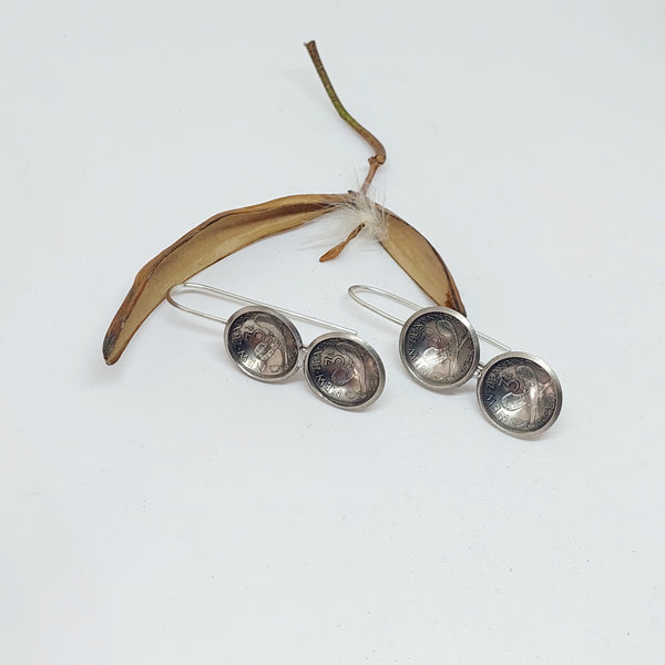 Re-minted Pod Earrings - Threepence