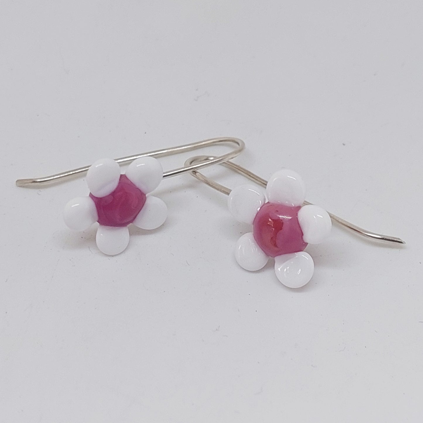 Glass Art - Manuka Flower Drop Earrings