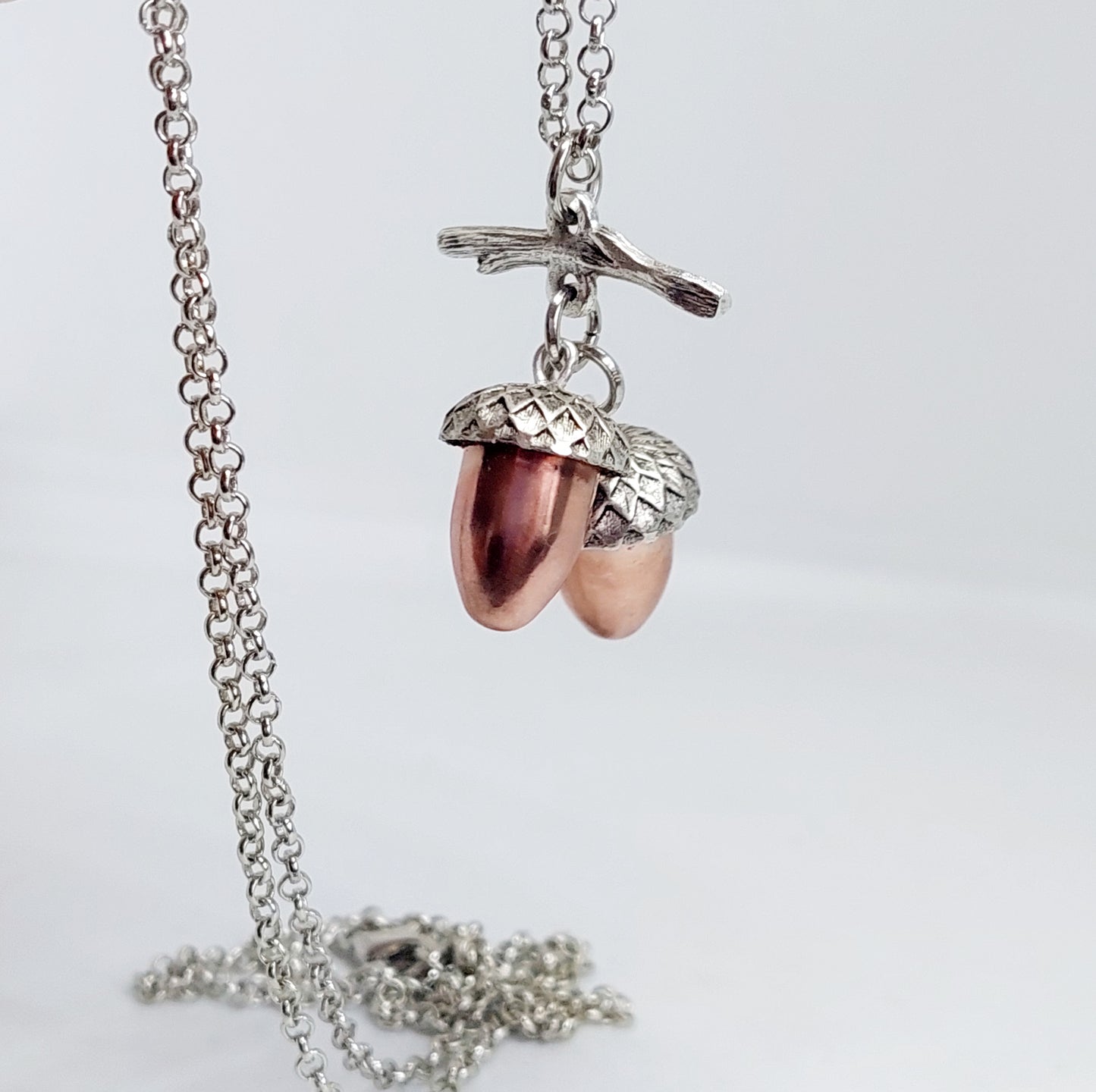 Copperhead Acorn Duo Necklace