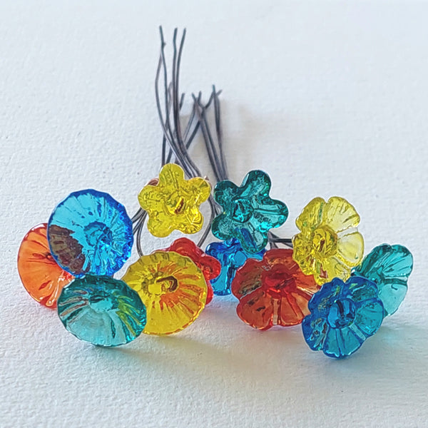 NEW!! Glass Art - Tutti Frutti Glass Bouquet