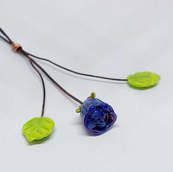 NEW!! Glass Art - Rosebuds: Single mini stems - choose from six colours