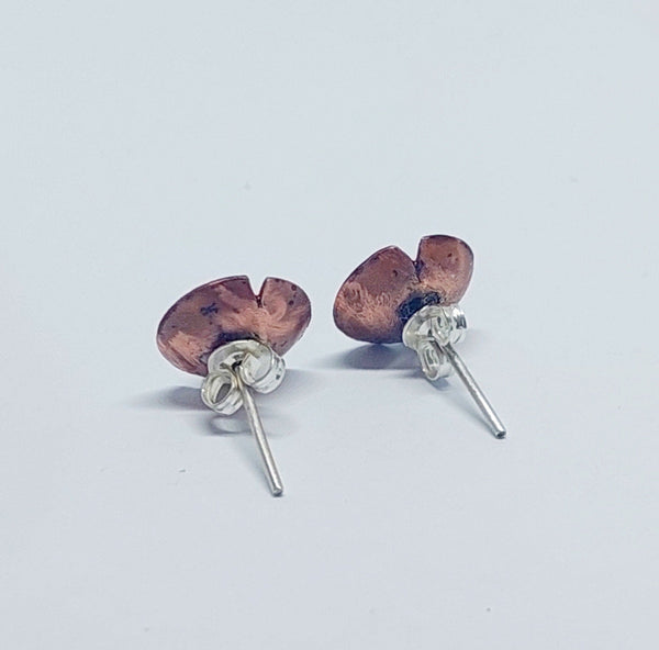 NEW!! Anzac Range - Enamel Purple Poppy Studs