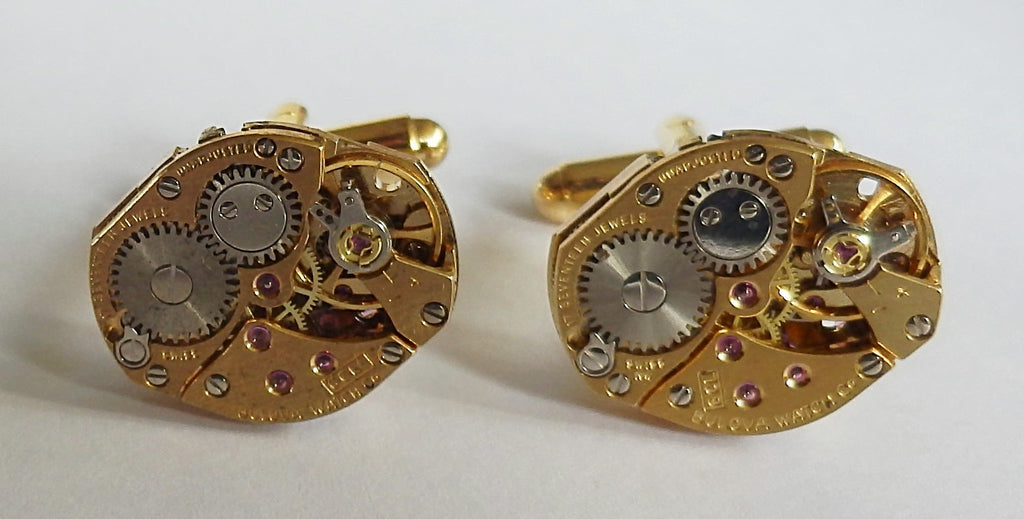 Timepiece Cufflinks - Gold
